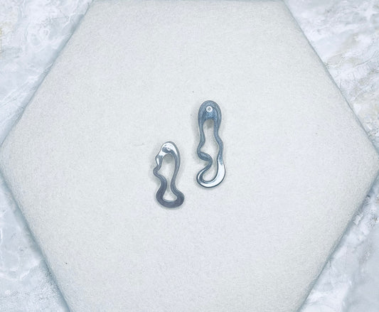 Black Wavy Earrings