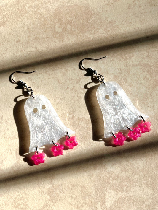 Floral Ghost Earrings